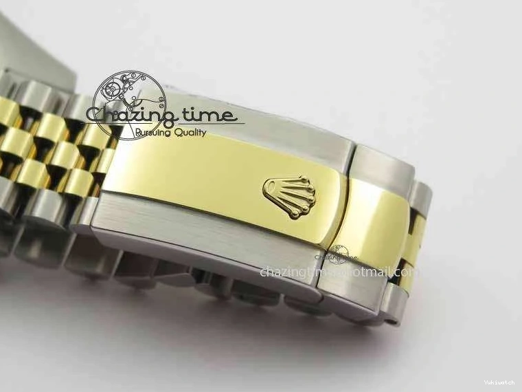 Roman YG Maker Black On Bracelet Edition A2813 BP Best 41mm DateJust SS Jubilee Dial II 0521